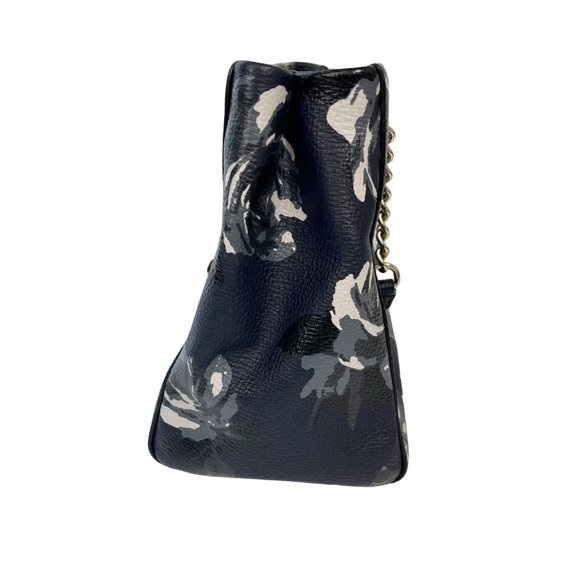 Kate Spade Briar Lane Night Rose Meena Satchel Leather Crossbody Bag Navy Floral - Picture 4 of 13